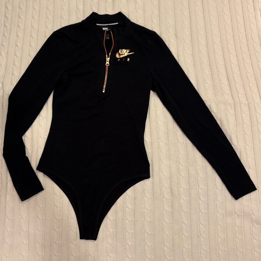 Nike Black Zip-Up bodysuit